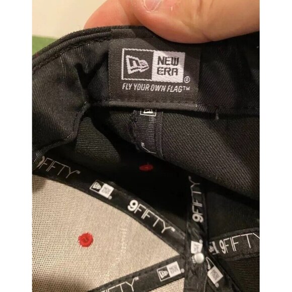 Chicago Bulls hat cap snap back black red New Era 9Fifty aztec basketball mens - Picture 10 of 12